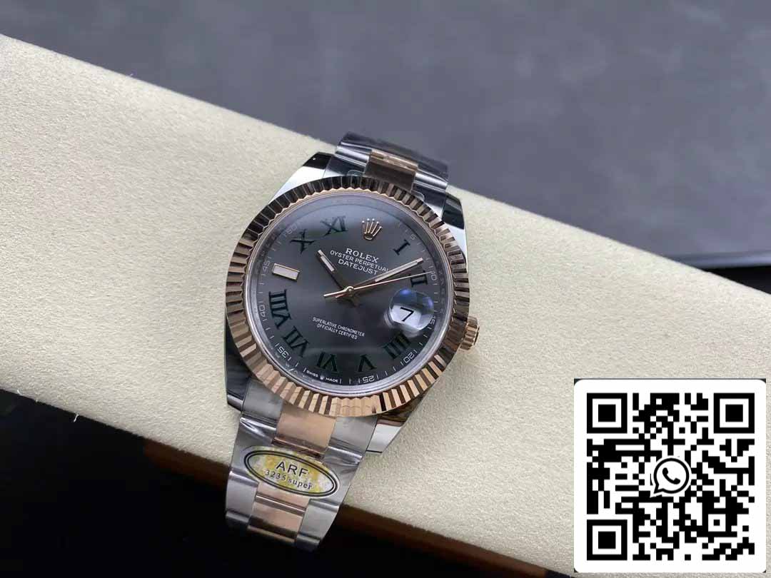 Rolex Datejust 41 126331 Wimbledon quadrante ARF Fabbrica 1:1 edizione migliore electroplated with 18k Oro
