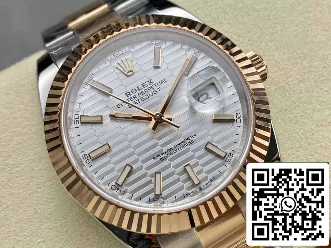Rolex Datejust 41 126331-0017 Oyster cinturino ARF Fabbrica 1:1 edizione migliore electroplated with 18k Oro