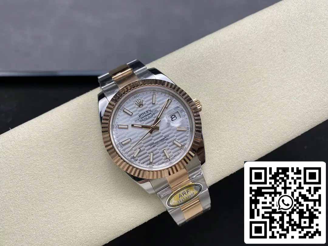 Rolex Datejust 41 126331-0017 Oyster cinturino ARF Fabbrica 1:1 edizione migliore electroplated with 18k Oro