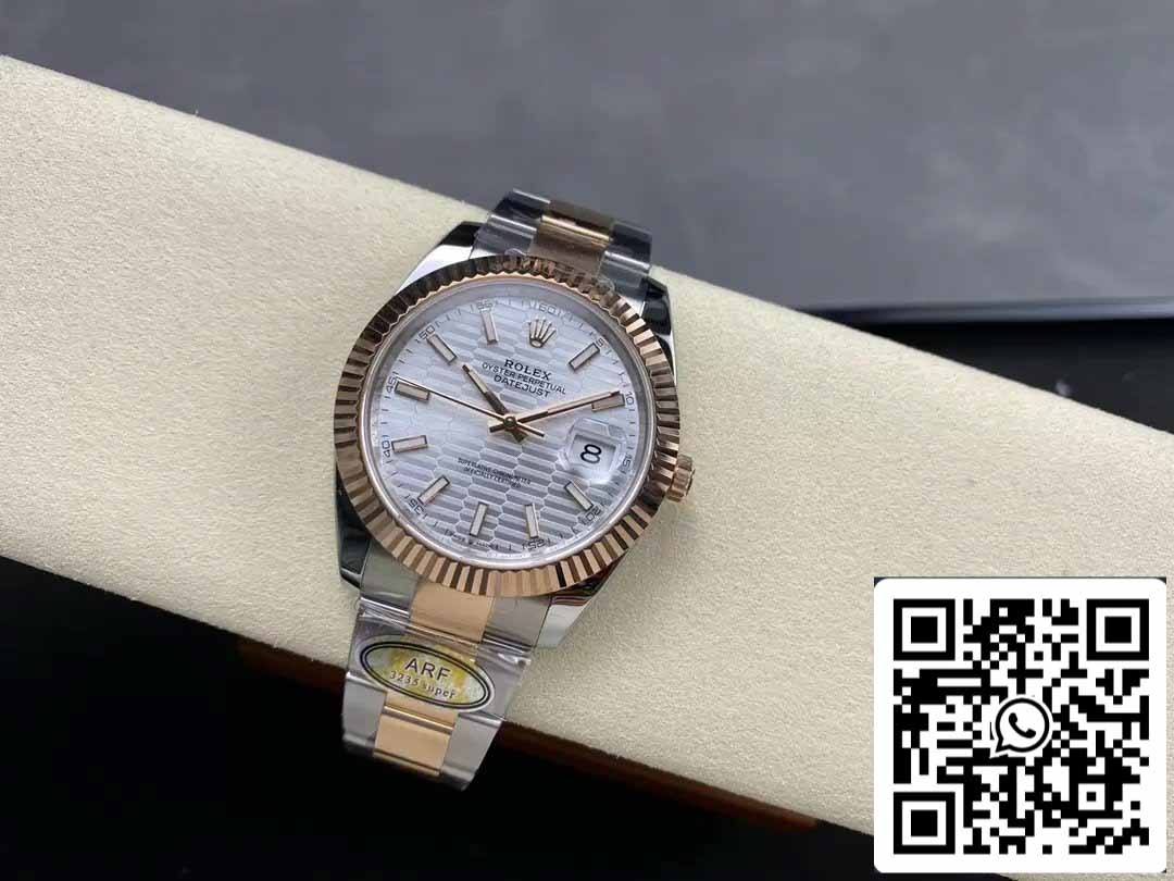 Rolex Datejust 41 126331-0017 Oyster cinturino ARF Fabbrica 1:1 edizione migliore electroplated with 18k Oro