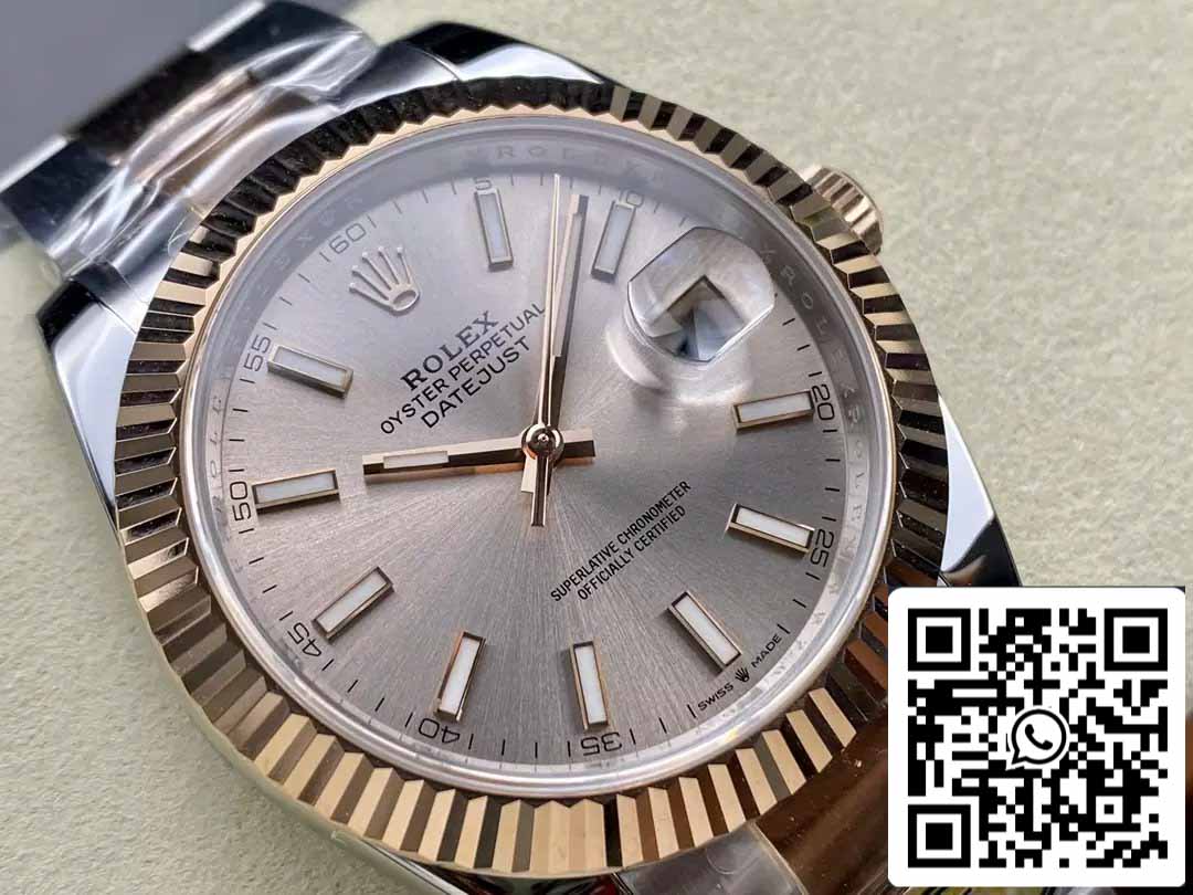 Rolex Datejust 126331-0009 Oyster cinturino ARF Fabbrica 1:1 edizione migliore electroplated with 18k Oro