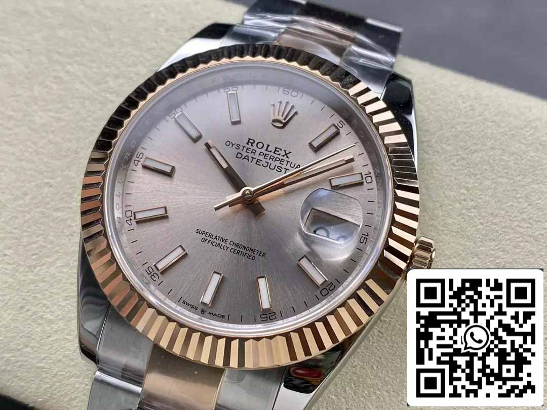 Rolex Datejust 126331-0009 Oyster cinturino ARF Fabbrica 1:1 edizione migliore electroplated with 18k Oro