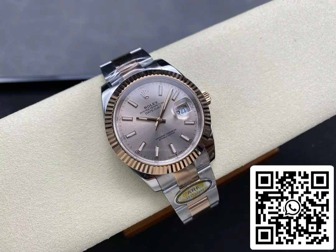 Rolex Datejust 126331-0009 Oyster cinturino ARF Fabbrica 1:1 edizione migliore electroplated with 18k Oro