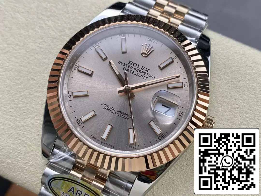 Rolex Datejust 126331-010 Jubilee cinturino ARF Fabbrica 1:1 edizione migliore electroplated with 18k Oro