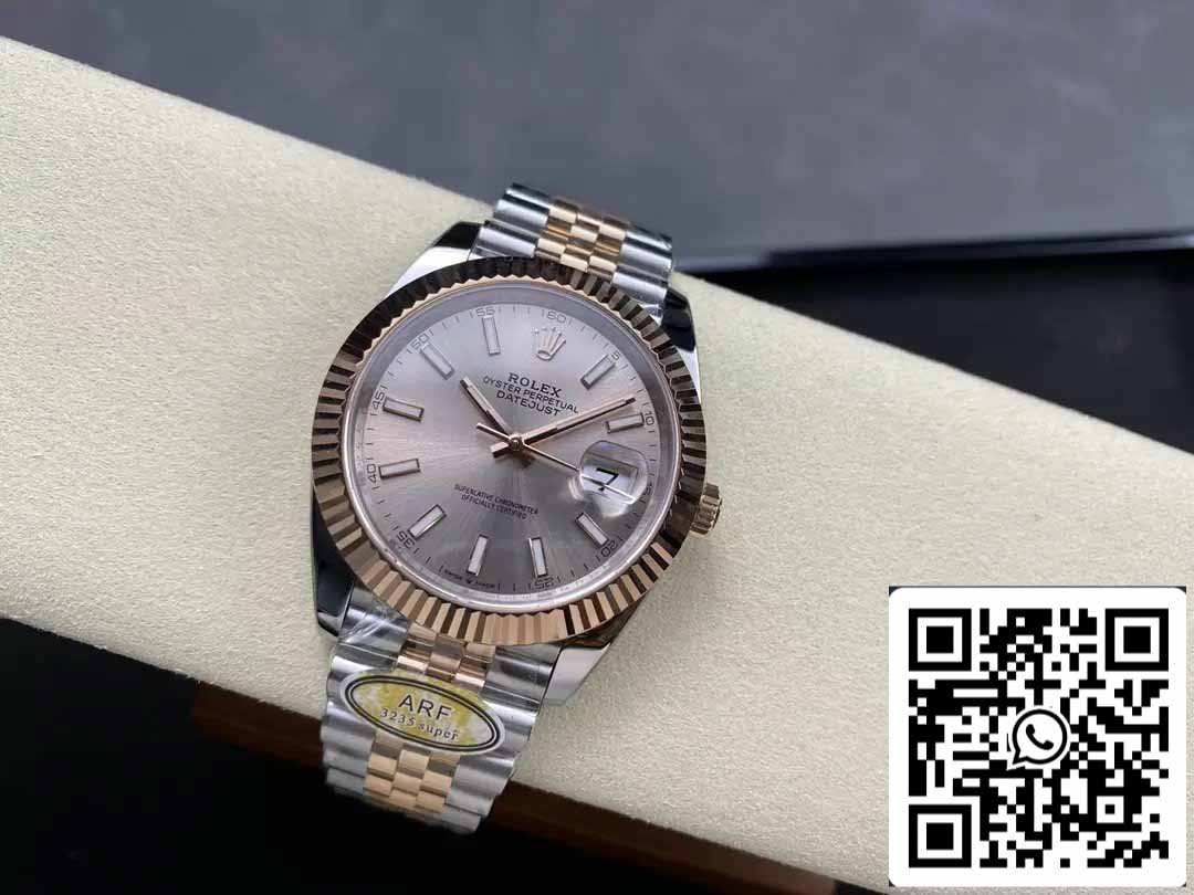 Rolex Datejust 126331-010 Jubilee cinturino ARF Fabbrica 1:1 edizione migliore electroplated with 18k Oro