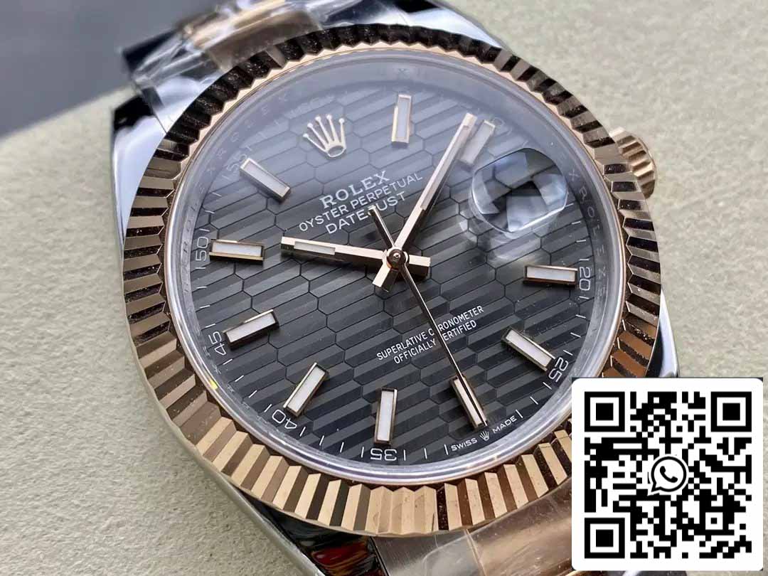 Rolex Datejust 126331-0019 Oyster cinturino ARF Fabbrica 1:1 edizione migliore electroplated with 18k Oro