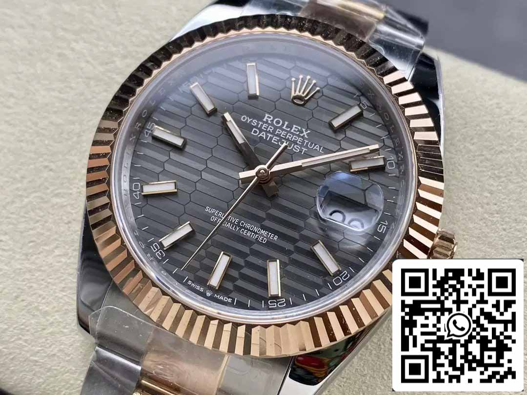 Rolex Datejust 126331-0019 Oyster cinturino ARF Fabbrica 1:1 edizione migliore electroplated with 18k Oro