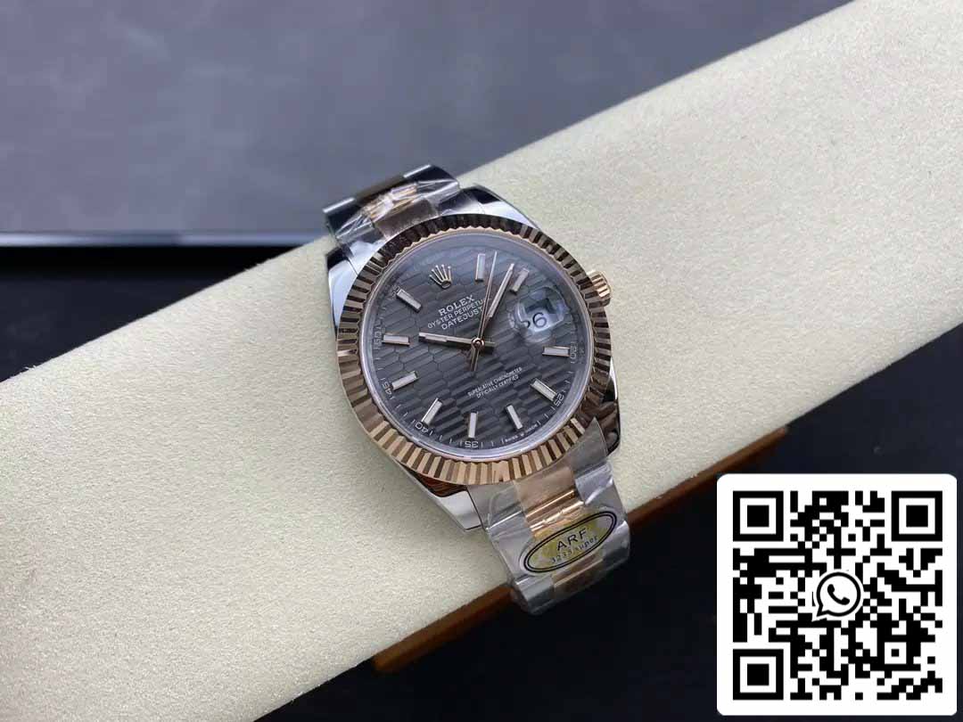 Rolex Datejust 126331-0019 Oyster cinturino ARF Fabbrica 1:1 edizione migliore electroplated with 18k Oro