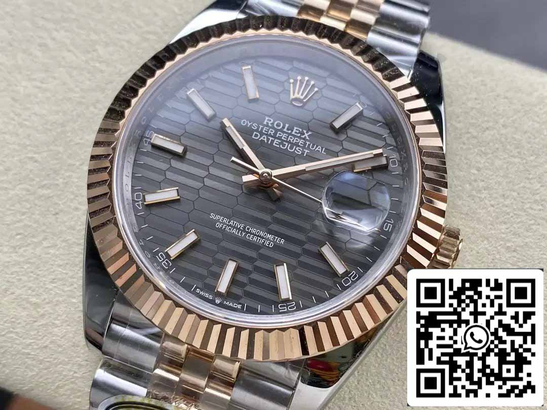 Rolex Datejust 126331-001 Jubilee cinturino ARF Fabbrica 1:1 edizione migliore electroplated with 18k Oro