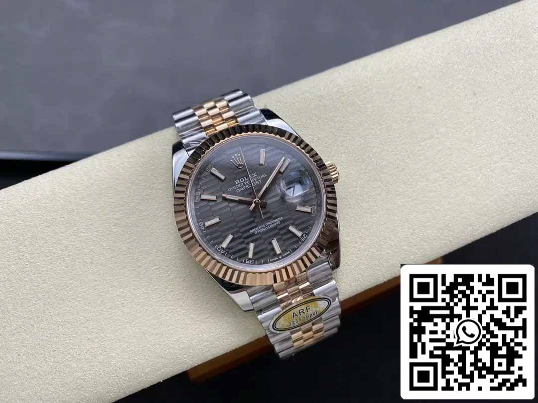 Rolex Datejust 126331-001 Jubilee cinturino ARF Fabbrica 1:1 edizione migliore electroplated with 18k Oro