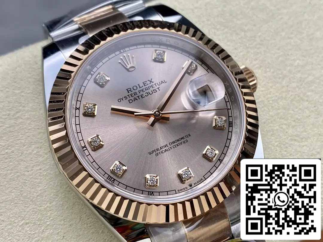 Rolex Datejust 126331-0007 ARF Fabbrica 1:1 edizione migliore electroplated with 18k Oro