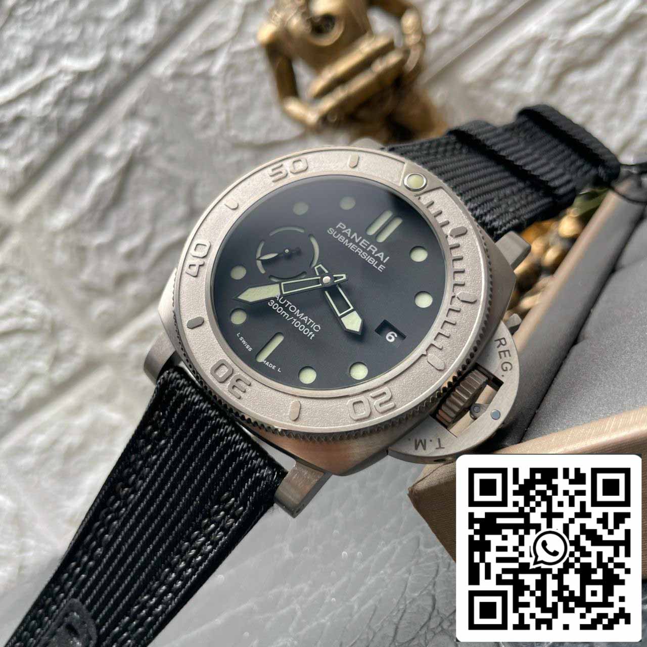 Panerai Sumergible PAM00984 1:1 edizione migliore VS Fabbrica quadrante nero Swiss P.9010
