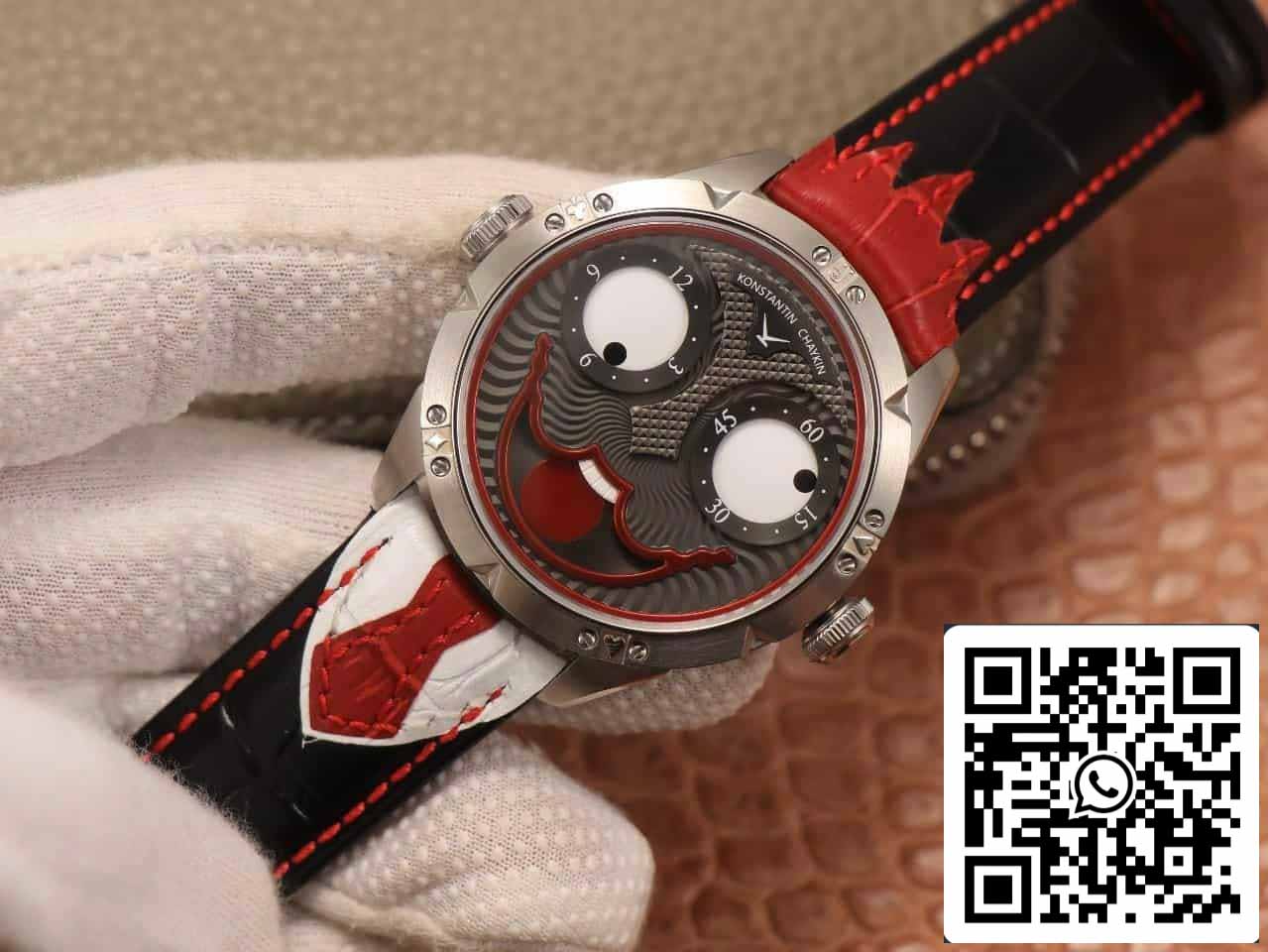Konstantin Chaykin Joker K07 Grey Dial Red cinturino 1:1 Best Edition TW Fabbrica V3s Version