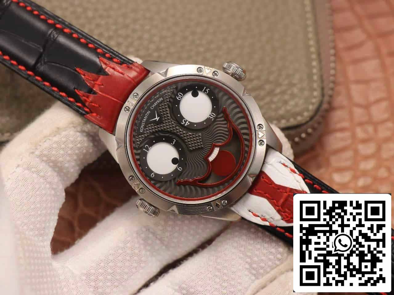 Konstantin Chaykin Joker K07 Grey Dial Red cinturino 1:1 Best Edition TW Fabbrica V3s Version