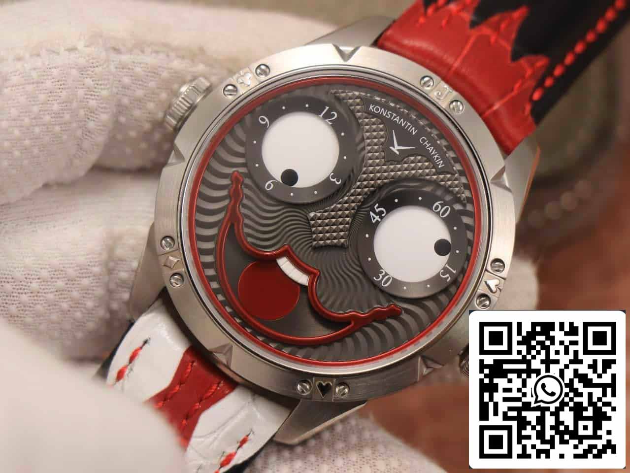 Konstantin Chaykin Joker K07 Grey Dial Red cinturino 1:1 Best Edition TW Fabbrica V3s Version