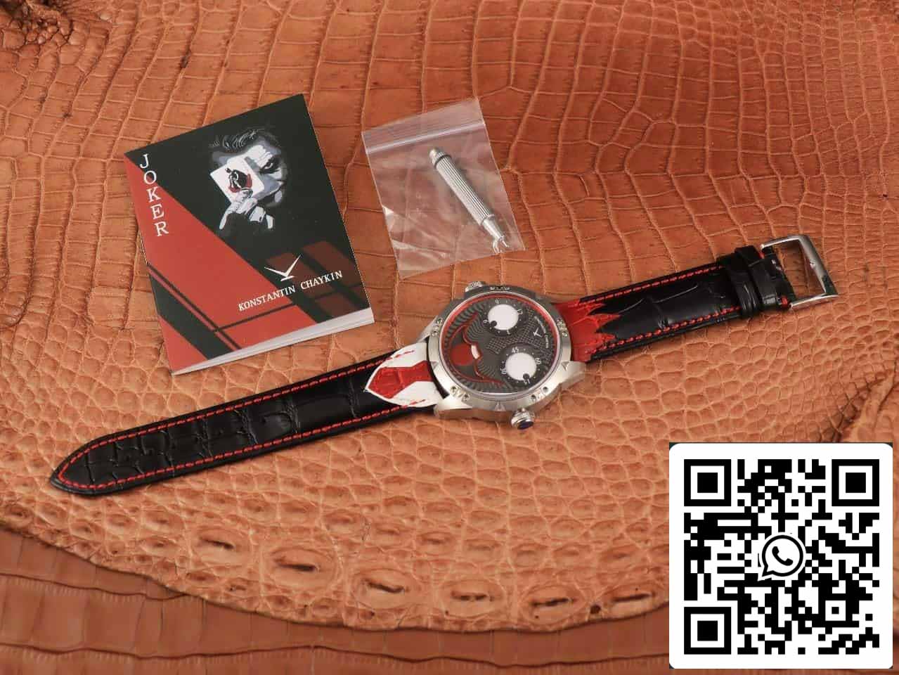 Konstantin Chaykin Joker K07 Grey Dial Red cinturino 1:1 Best Edition TW Fabbrica V3s Version