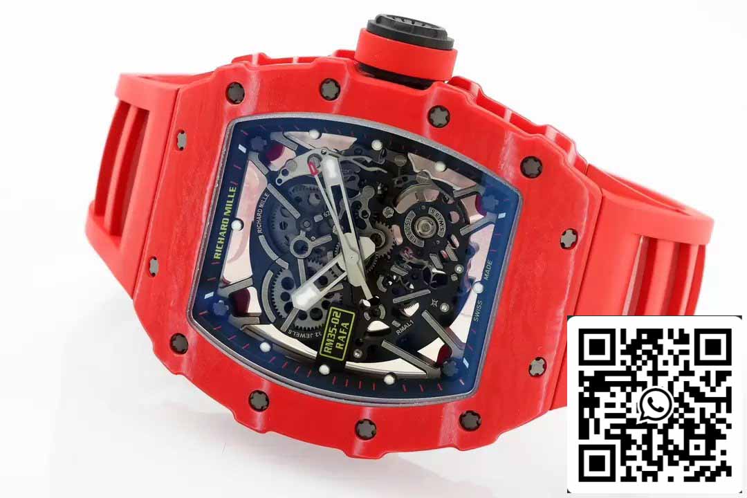 Richard Mille RM035-02 NTPT Carbon 1:1 Best Edition ZF Fabbrica Red Demon Version