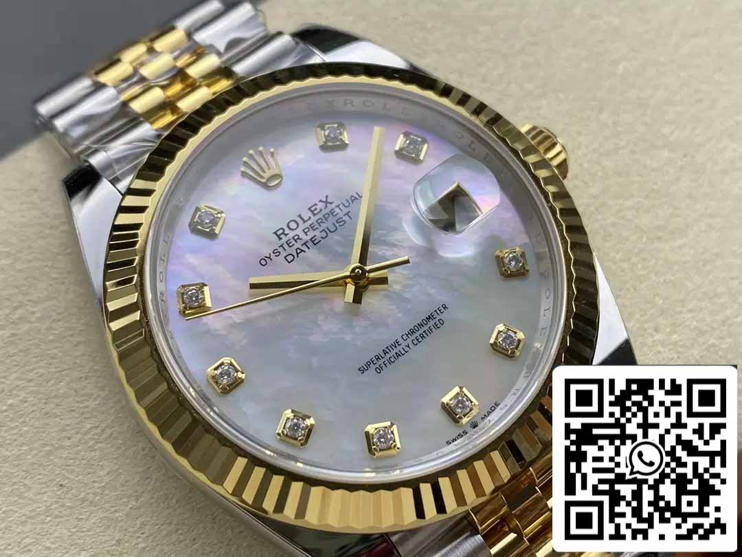 Rolex Datejust m126333-0018 ARF Fabbrica 1:1 edizione migliore electroplated with 18k Oro