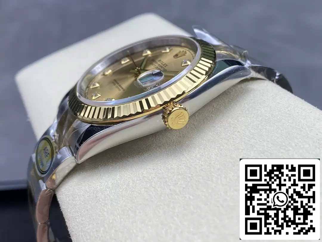 Rolex Datejust m126333-0011 Oyster cinturino ARF Fabbrica 1:1 edizione migliore electroplated with 18k Oro
