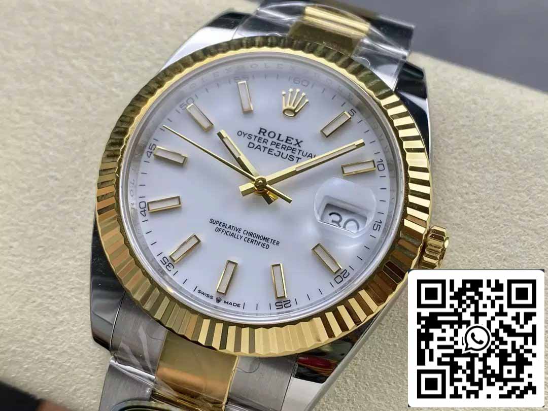 Rolex Datejust m126333-0015 Oyster cinturino ARF Fabbrica 1:1 edizione migliore electroplated with 18k Oro
