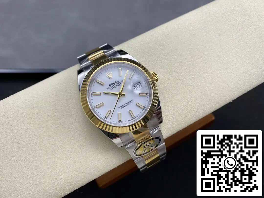 Rolex Datejust m126333-0015 Oyster cinturino ARF Fabbrica 1:1 edizione migliore electroplated with 18k Oro
