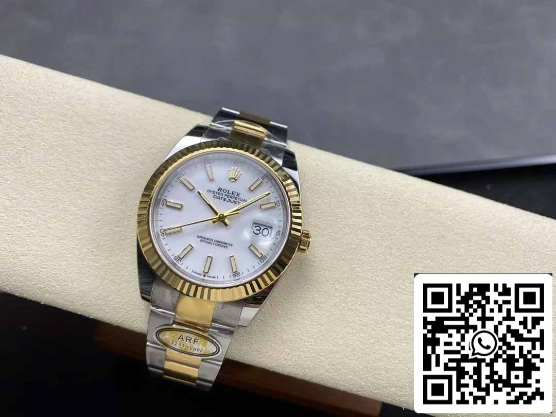 Rolex Datejust m126333-0015 Oyster cinturino ARF Fabbrica 1:1 edizione migliore electroplated with 18k Oro