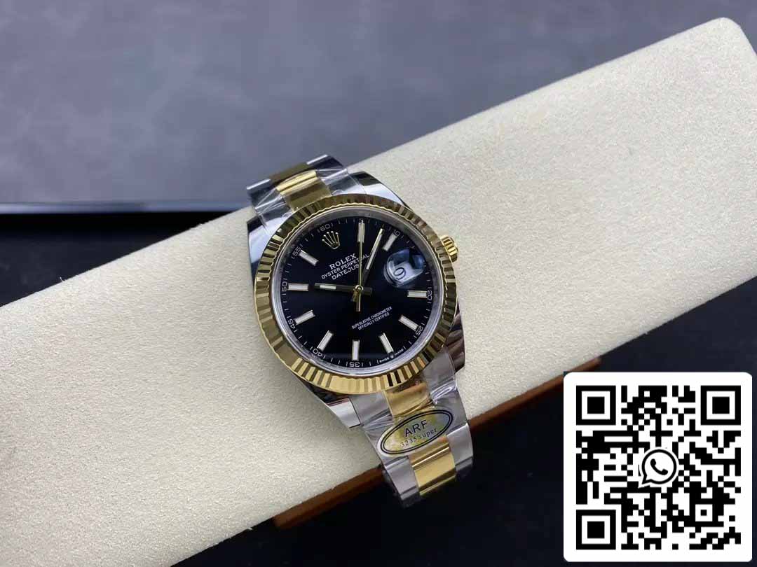 Rolex Datejust m126333-0013 Oyster cinturino ARF Fabbrica 1:1 edizione migliore electroplated with 18k Oro