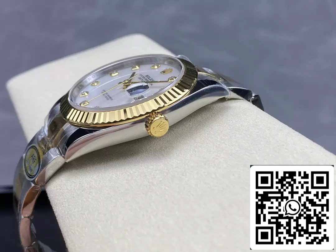 Rolex Datejust m126333-0001 Oyster cinturino ARF Fabbrica 1:1 edizione migliore electroplated with 18k Oro