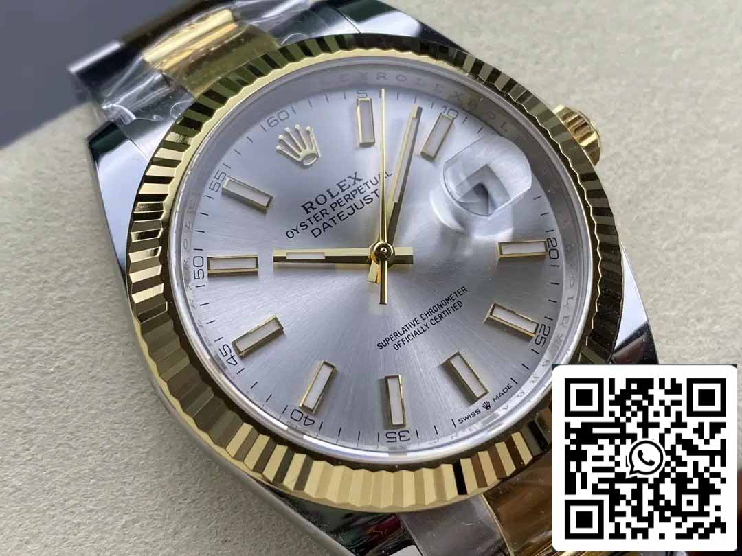 Rolex Datejust m126333-0001 Oyster cinturino ARF Fabbrica 1:1 edizione migliore electroplated with 18k Oro