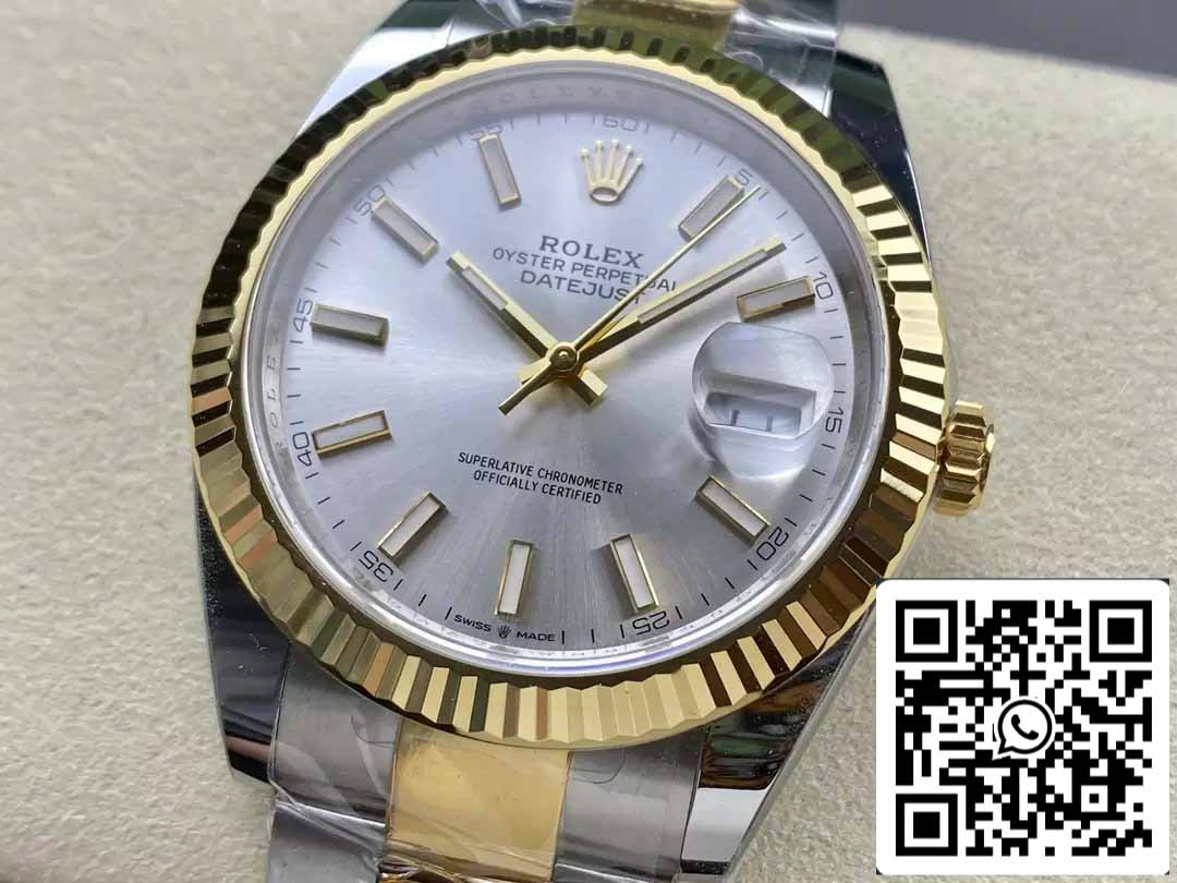 Rolex Datejust m126333-0001 Oyster cinturino ARF Fabbrica 1:1 edizione migliore electroplated with 18k Oro