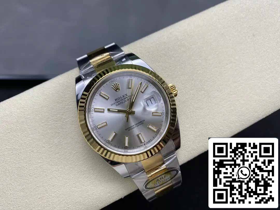 Rolex Datejust m126333-0001 Oyster cinturino ARF Fabbrica 1:1 edizione migliore electroplated with 18k Oro