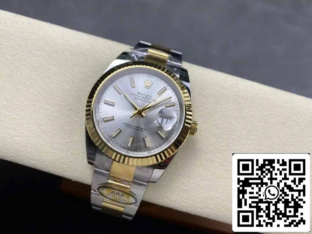 Rolex Datejust m126333-0001 Oyster cinturino ARF Fabbrica 1:1 edizione migliore electroplated with 18k Oro