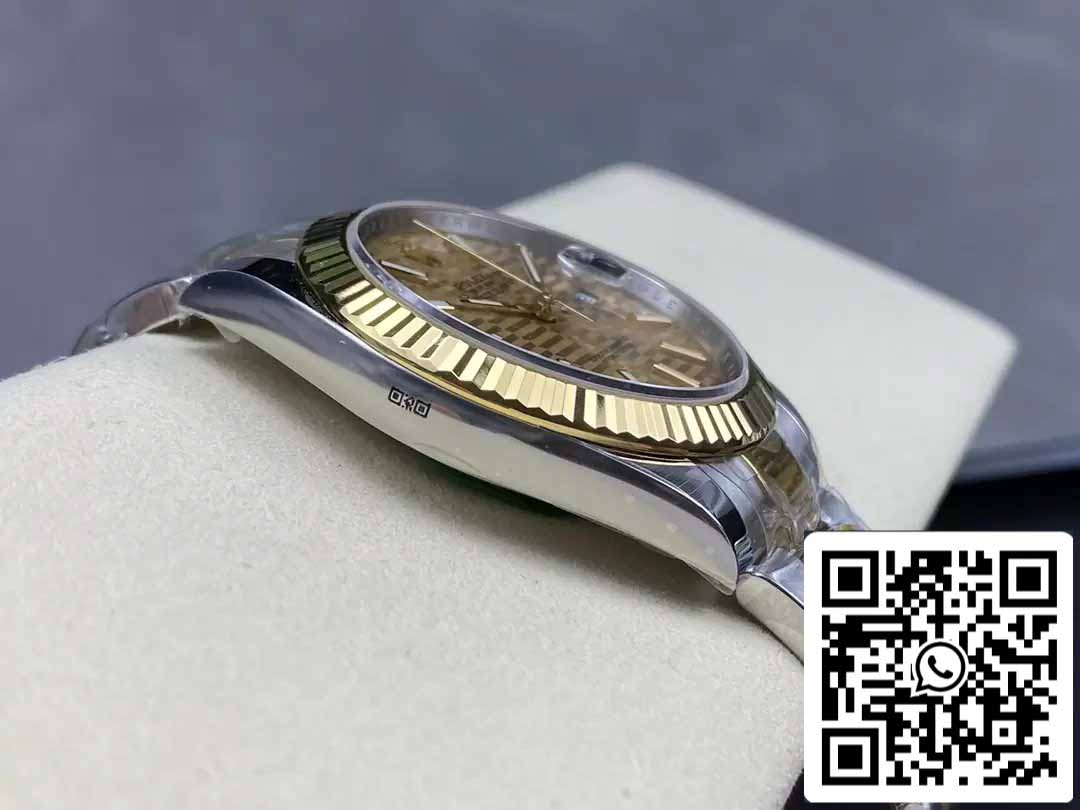 Rolex Datejust m126333-0009 Oyster cinturino ARF Fabbrica 1:1 edizione migliore electroplated with 18k Oro