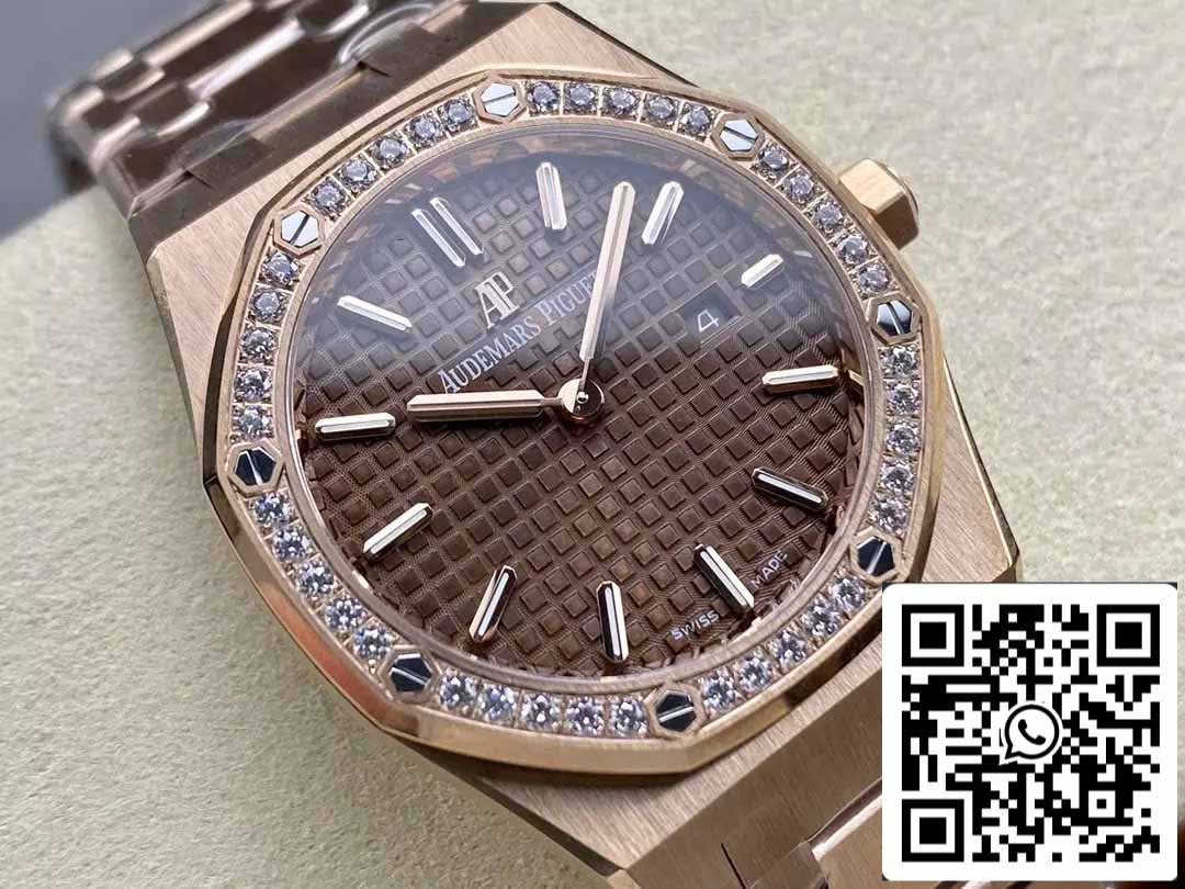Audemars Piguet 67651 Quartz 33mm 1:1 Best Edition ZF Fabbrica Brown Dial Rose Gold