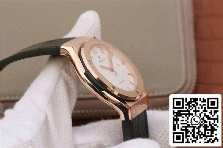 Hublot Classic Fusion 542.OX.2611.LR 1:1 edizione migliore JJ Fabbrica White Dial Rose Gold