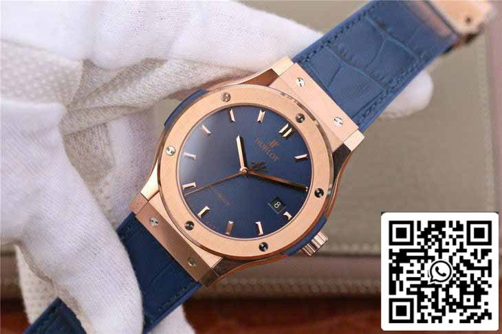 Hublot Classic Fusion 542.OX.7180.LR 1:1 edizione migliore JJ Fabbrica Blue Dial Rose Gold