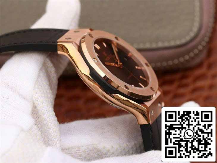 Hublot Classic Fusion 542.OX.1181.LR 1:1 edizione migliore JJ Fabbrica Black Dial Rose Gold