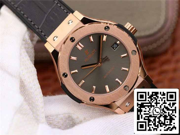 Hublot Classic Fusion 542.OX.7081.LR 1:1 edizione migliore JJ Fabbrica Grey Dial Rose Gold