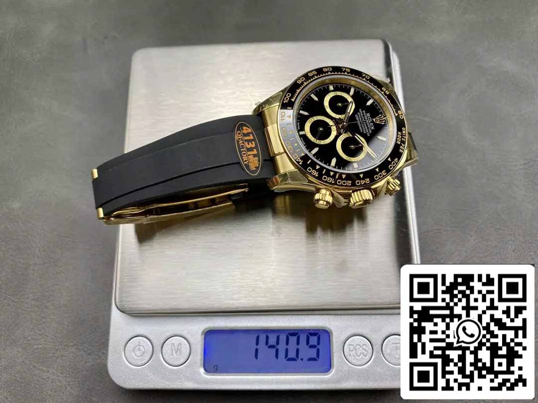 Rolex Cosmograph Daytona m126518 1:1 Best Edition QF Fabbrica 4131 movimento Black dial and Gold