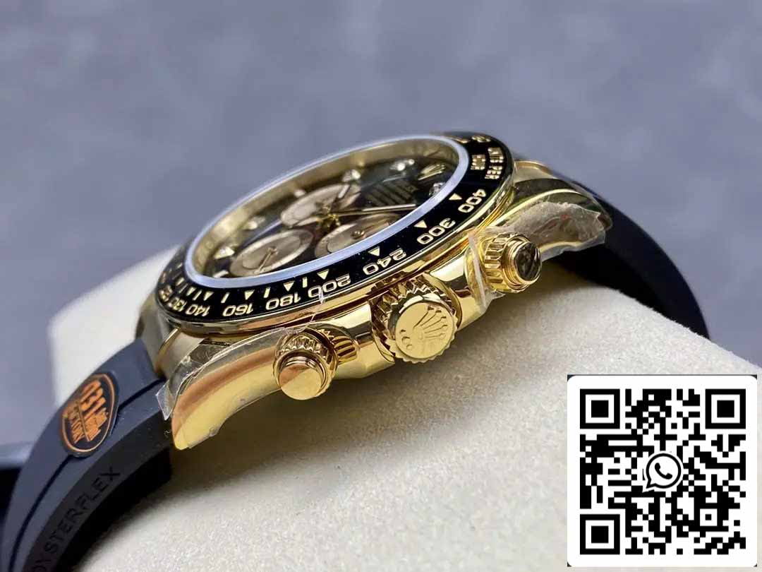 Rolex Cosmograph Daytona m126515 1:1 Best Edition QF Fabbrica 4131 movimento Black Dial and Rose Gold