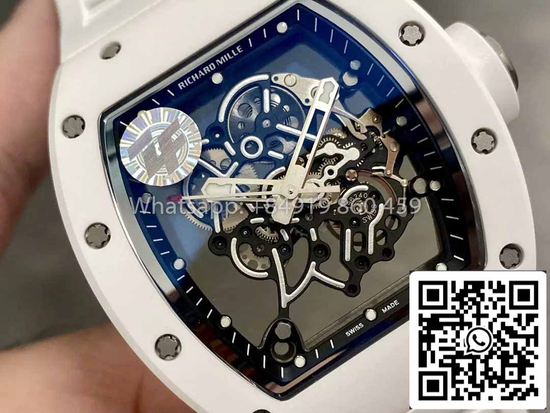 RICHARD MILLE RM055 ZF Fabbrica versão mais recente 2024 1:1 Best Edition Ceramic Case