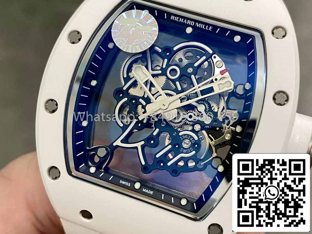 RICHARD MILLE RM055 ZF Fabbrica versão mais recente 2024 1:1 Best Edition Ceramic Case