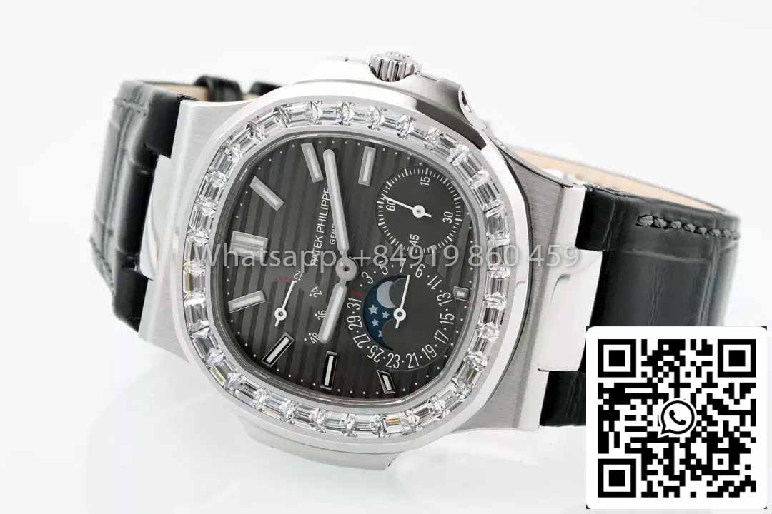 Patek Philippe Nautilus 5712 1:1 Best Clone PPF Fabbrica V3 Newest Version Rhdium Dial