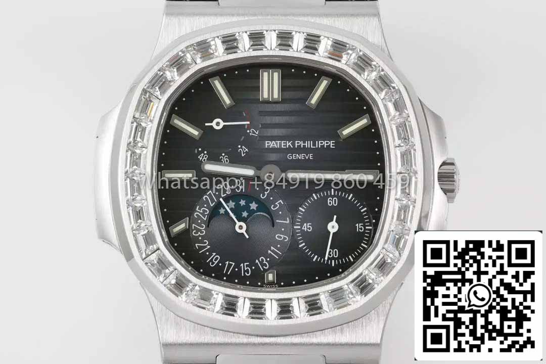 Patek Philippe Nautilus 5712 1:1 Mejor clon PPF Fabbrica V3 Versión más reciente Esfera azul