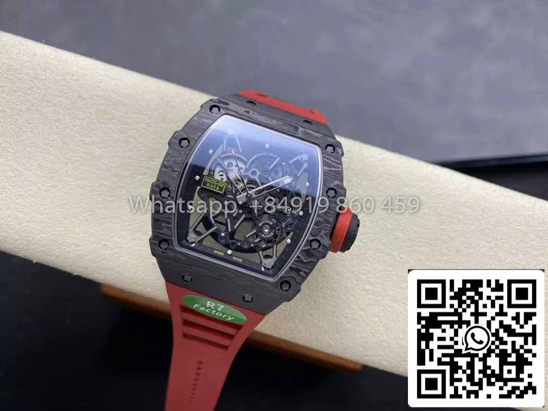 Richard Mille RM035-02 1:1 Best Clone R7 Fabbrica NTPT Carbon Case Red cinturino