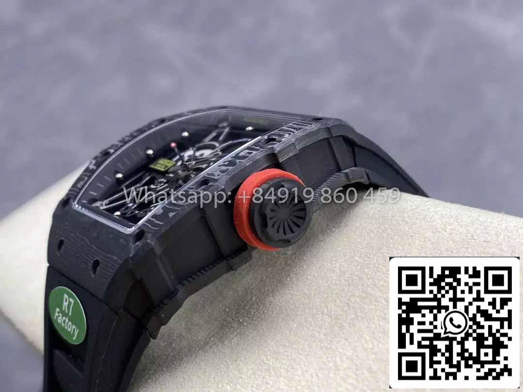 Richard Mille RM035-02 1:1 Best Clone R7 Fabbrica NTPT Carbon Case Black cinturino
