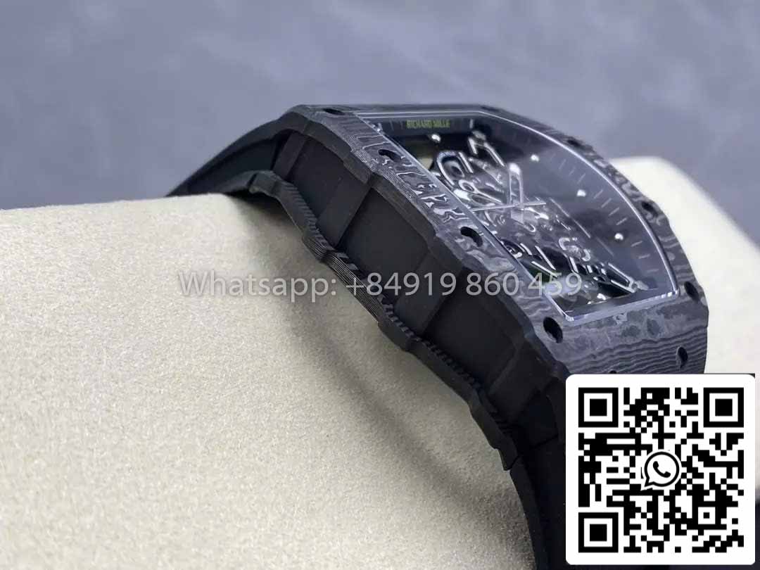 Richard Mille RM035-02 1:1 Best Clone R7 Fabbrica NTPT Carbon Case Black cinturino