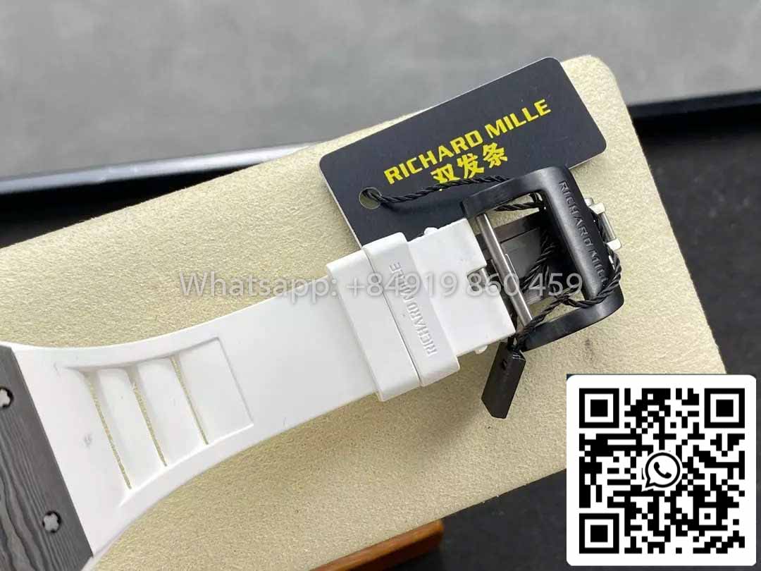 Richard Mille RM035-02 1:1 Best Clone R7 Fabrica NTPT Carbon Case Branco Cinturino