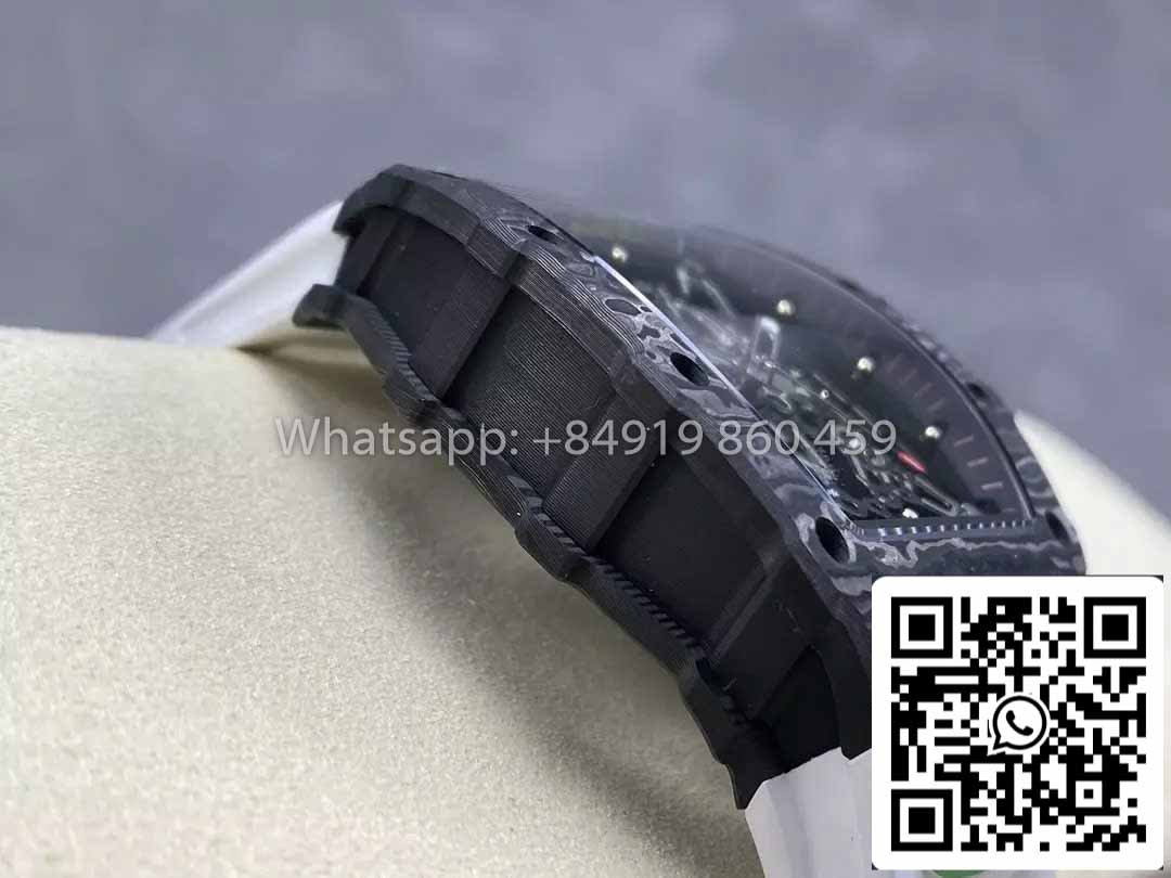 Richard Mille RM035-02 1:1 Best Clone R7 Fabrica NTPT Carbon Case Branco Cinturino
