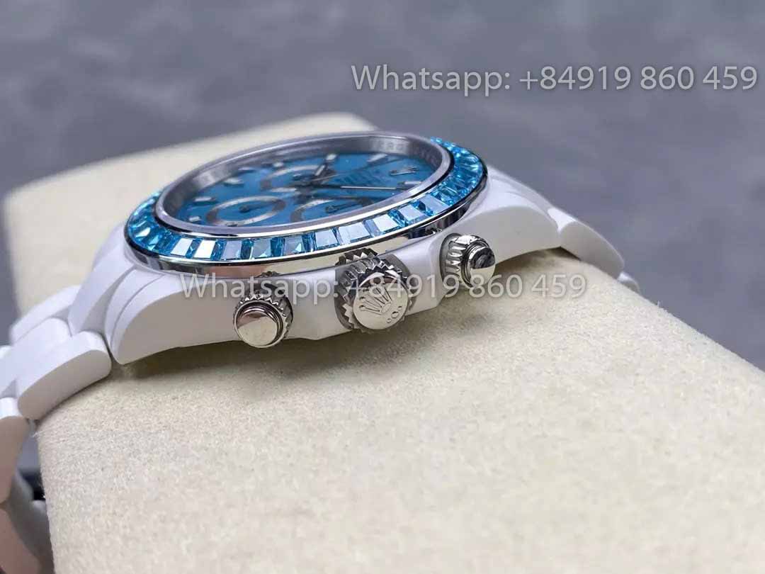 AET REMOULD ceramica Rolex Daytona "Abu Dhabi Blu" lunetta Stone 1:1 Best Clone Edizione
